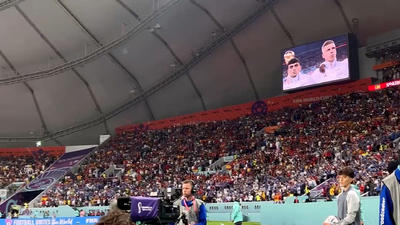 اختصاصی از قطر - ورزشگاه خلیفه قبل از دیدار ژاپن - اسپانیا