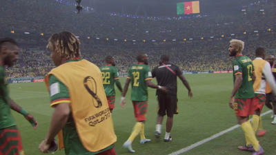 گل اول کامرون به برزیل (ابوباکار)