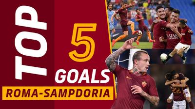 5 گل برتر آاس رم مقابل سمپدوریا