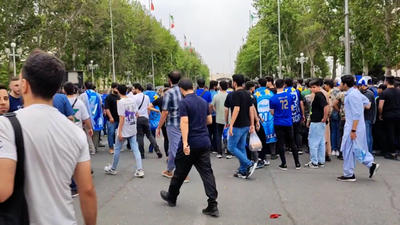 استقبال هواداران استقلال از دربی یک صد و یکم