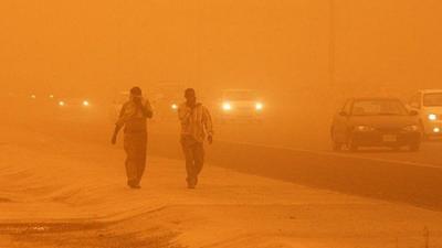 طوفان شن بغداد و چند شهر دیگر عراق را درنوردید+ فیلم