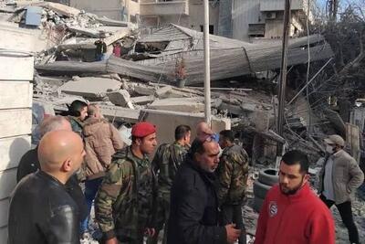 جزییات تسنیم از حمله امروز در سوریه: تا این لحظه پیکر ۸ نفر از زیر آوار خارج شده است
