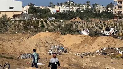«هتک حرمت» ۱۶ گورستان در نوار غزه از سوی اسرائیل