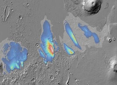 کشف یخ مدفون در مریخ به اندازه اقیانوسی کم عمق