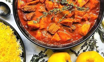 طرز تهیه خورشت به آلو با گوشت