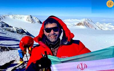 (ویدئو) اولین ایرانی بر بام قطب جنوب