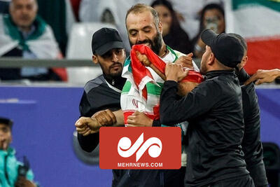 جیمی جامپ ایرانی در بازی تیم فوتبال کشورمان برابر امارات
