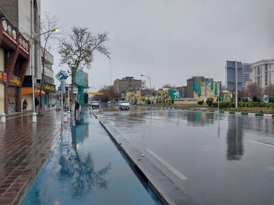 بارش پراکنده برف و باران در سطح شهر مشهد