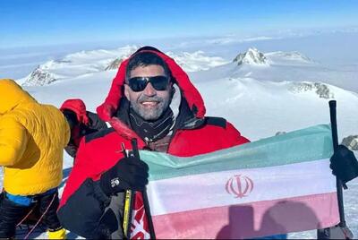 فتح بلندترین قله قطب جنوب توسط یک ایرانی+ فیلم