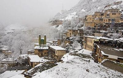 بارش زیبای برف در ماسولۀ گیلان | رویداد24