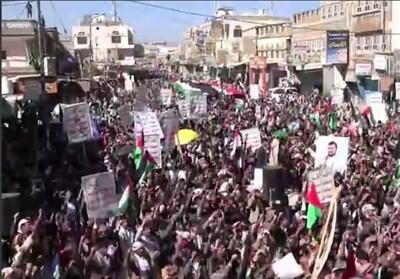 تظاهرات یمنی‌ها در صعده / حمایت از عملیات ارتش یمن علیه متجاوزان - تسنیم