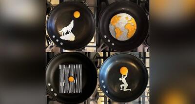 آشپز که هنرمند باشه با تخم مرغ هم اثر هنری خلق می کنه! (عکس)