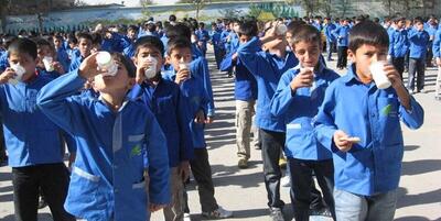 توزیع شیر در ۶۲ هزار مدرسه