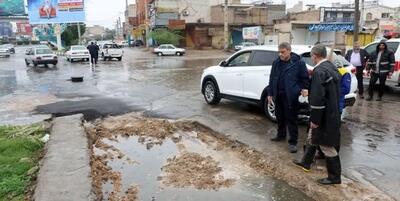 خبرگزاری فارس - آبگرفتگی و دردسرهای ناشی از بارش باران در اهواز