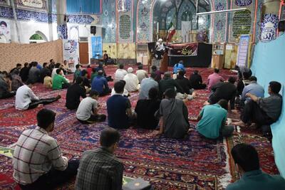 مراسم رحلت حضرت زینب (س) با حضور معتکفان کردستان برگزار شد