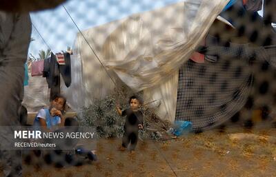 بارش باران و سرما مشکلات آوارگان فلسطینی را دوچندان کرده است