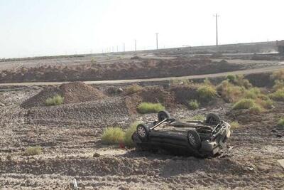 واژگونی خودرو در بهاباد یک کشته و یک مصدوم بر جا گذاشت