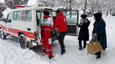 امدادرسانی به حادثه‌دیدگان برف و کولاک در ۱۴ استان
