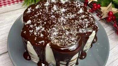 تهیه کیک شکلاتی یخچالی در ۲۰ دقیقه (فیلم)
