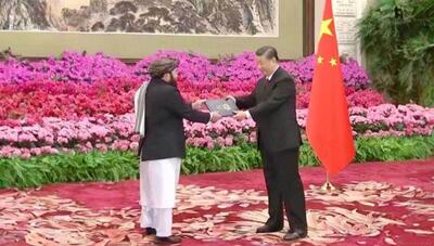 رئیس جمهور چین استوارنامه سفیر طالبان را دریافت کرد