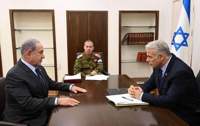 صف‌آرایی لاپید و وزیر تندرو نتانیاهو مقابل هم