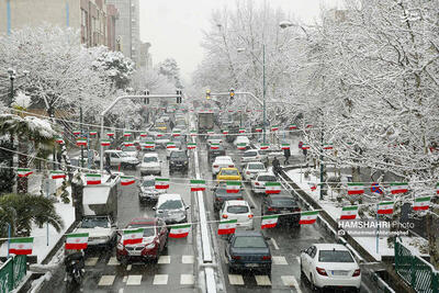 کاهش دما و بارش برف و باران در تهران