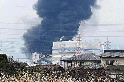 وقوع انفجار در نیروگاه حرارتی در مرکز ژاپن+ فیلم