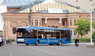 آغاز فعالیت آزمایشی اولین اتوبوس برقی در تهران