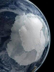 تصویر قطب جنوب از فضا