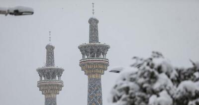 تصاویر| برف زمستان در حرم سلطان