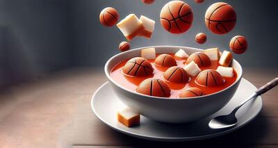 غذای عجیب و غریبی که هوش مصنوعی برای بسکتبالیست ها طراحی کرده است (عکس)