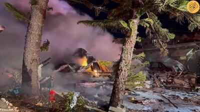 (ویدئو) سه کشته در پی سقوط یک هواپیمای کوچک در فلوریدا