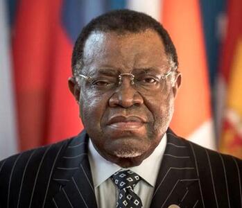 مرگ رئیس‌جمهور نامیبیا به دلیل بیماری