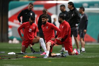 صورت‌های پرنشاط و باروحیه: آخرین تمرین ایران پیش از بازی قطر