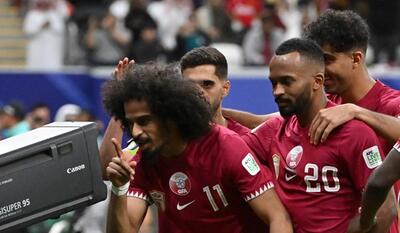 خبرگزاری فارس - گل اول قطر مقابل ایران توسط جاسم جابر