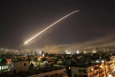 مقابله پدافند هوایی سوریه با تجاوزات اسراییل در حومه حمص