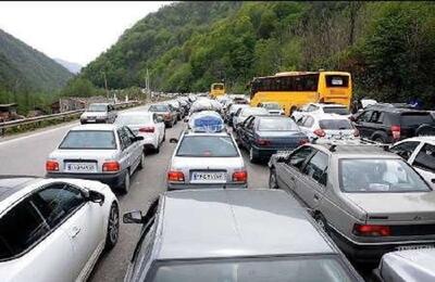 ترافیک پرحجم در جاده‌های مازندران