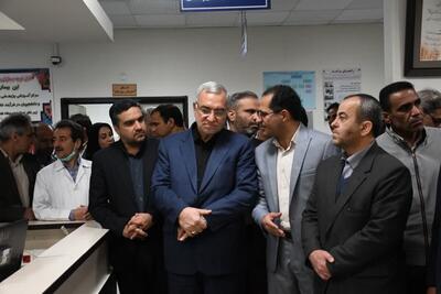 عزل و نصب رئیس بیمارستان امام رضا (ع) بیرجند در طول یک بازدید