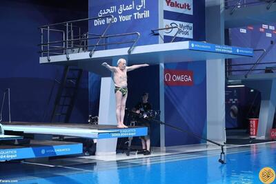(عکس) نمایش خیره کننده اسطوره شنای ایران در مسابقات جهانی