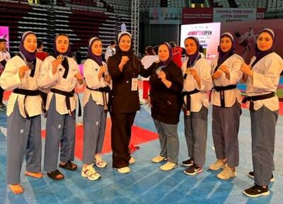 درخشش زنان تکواندوکار گلستان در رقابت‌های بین‌المللی ترکیه