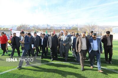 افتتاح سه زمین چمن مصنوعی طرح شهید سلیمانی در ایوان 