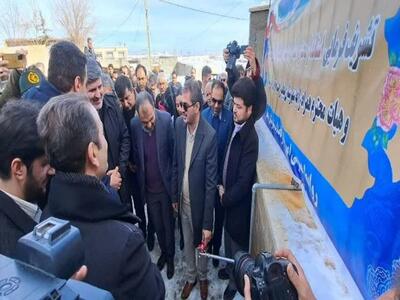 افتتاح پروژه آبرسانی روستای چنگیز قلعه
