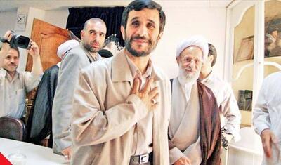 تغییر استایل احمدی نژاد از کاپشن معروفش به کت چرمی و کت بلند+عکس