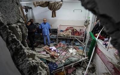 جان همه افراد بیمارستان  ناصر  غزه در خطر قرار گرفته است