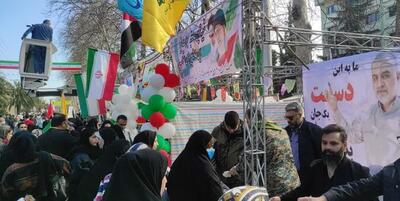 خبرگزاری فارس - برپایی موکب پذیرایی همزمان با راهپیمایی ۲۲بهمن در ساری