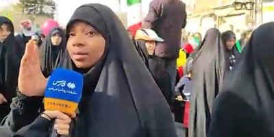خبرگزاری فارس - فیلم| بانوی مسلمان آفریقایی: انقلاب اسلامی ثابت کرد ملت‌ها می‌توانند مقابل ظالم بیاستند