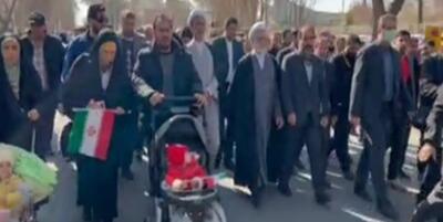 خبرگزاری فارس - حضور رئیس قوه قضائیه در راهپیمایی 22 بهمن + فیلم