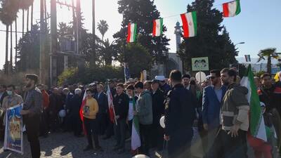 حضور مردم مازندران در راهپیمایی ۲۲ بهمن، نفس دشمن را گرفت