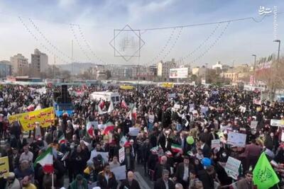 فیلم/ حضور پرشور مردم مشهد در  راهپیمایی