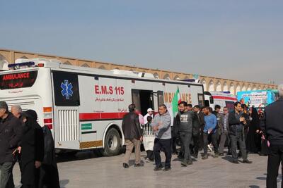 ۵۶ واحد امدادی اورژانس برای راهپیمایی امروز اصفهان مستقر شدند